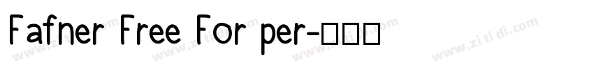 Fafner Free For per字体转换